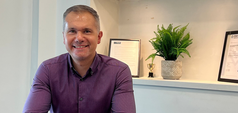 Head and shoulder shot of new Astra Group Head of Technical Innovation, Patryk Wojciechowski