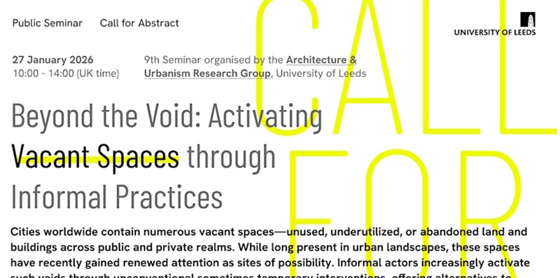 Excerpt of a page about the Beyond the Void upcoming seminar on 27 January '26 (from University of Leeds)