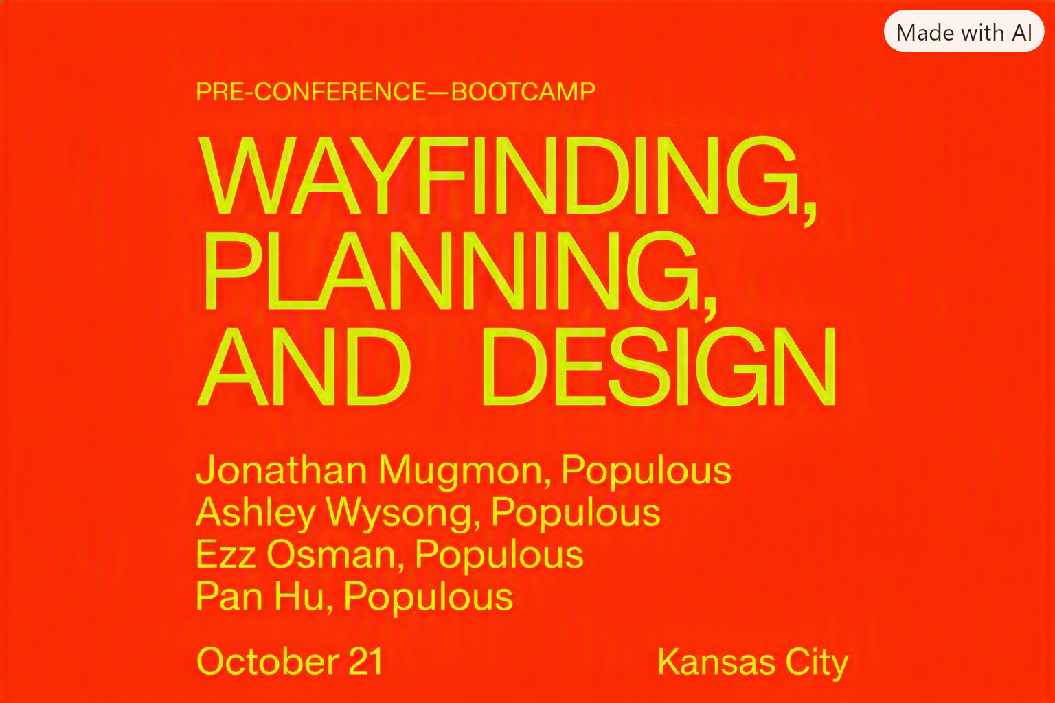 SEGD Bootcamp: Wayfinding, Planning and Design