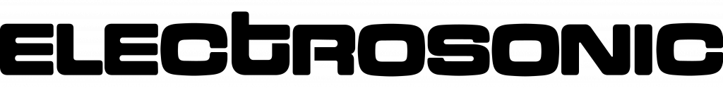 Logo for 2025 SDS & SEGD London  symposium sponsor, Electrosonic (black on white background)