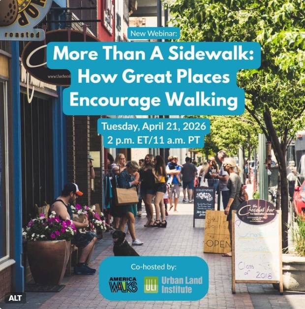 An American wide sidewalk on a summer day, showing people sitting down, standing around chillaxing