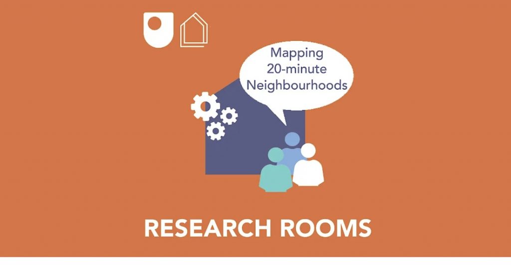 Image to promote the 'Mapping 20-minute neighbourhoods' online seminar on 23 June '26.