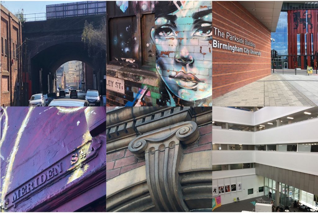 Split image (three ways) showing examples of the experiences to be had on the SDS Birmingham Tour 2019