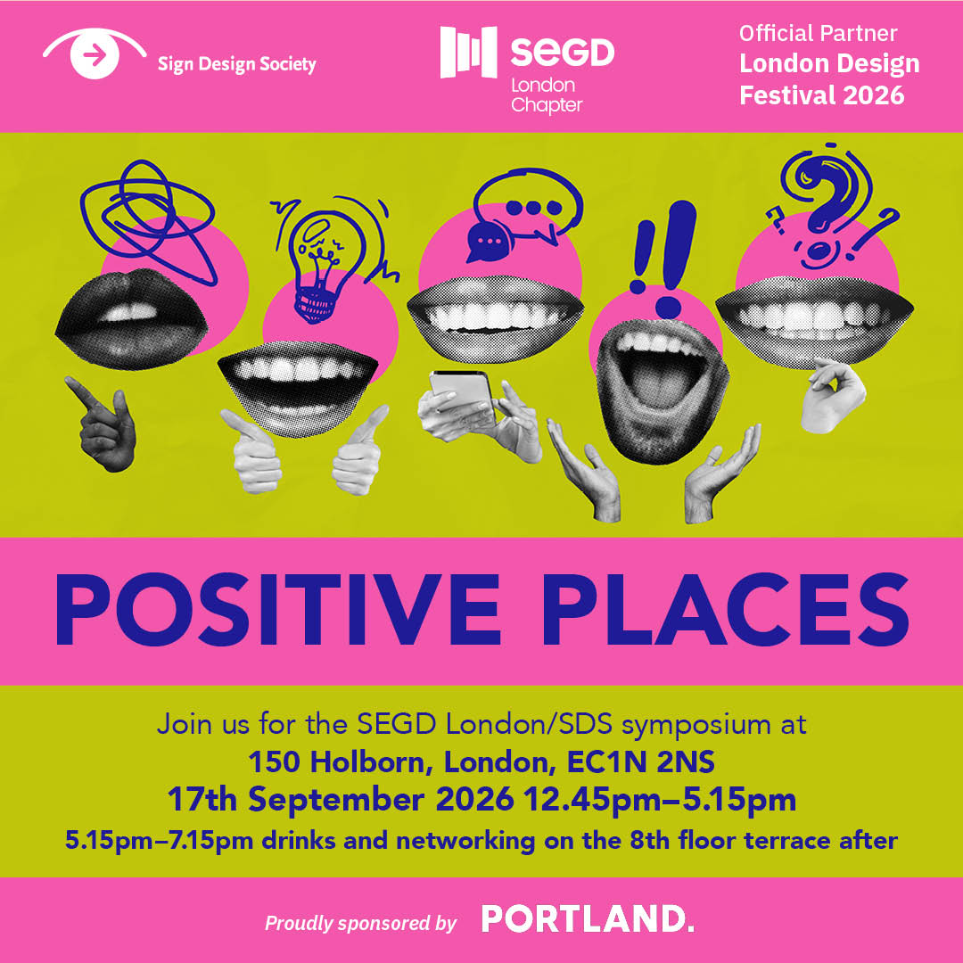 Square version of the SDS & SEGD London @LDF2026 symposium: Postive Places (hero image)