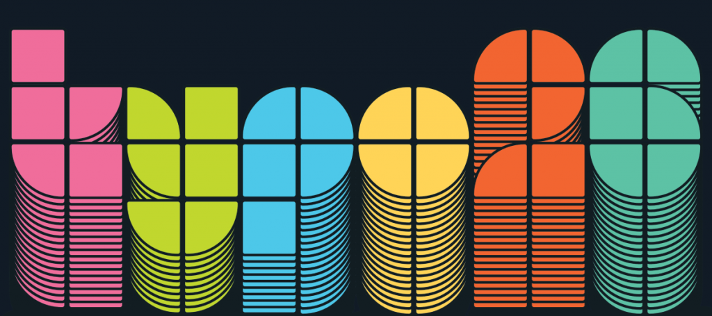 Multi-coloured 'Typo26' promotional image for the Typography at Reading University 2026 degree show taking place this June.
