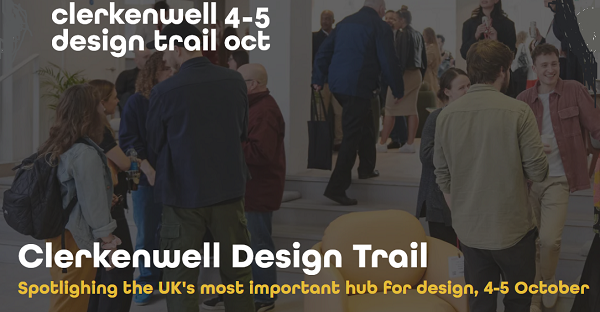 Advert for Clerkenwell Design Trail 2023