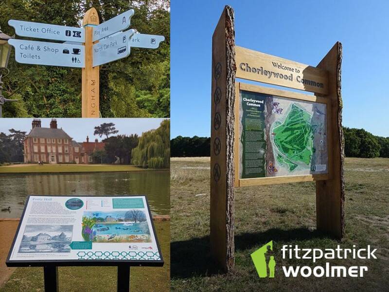 Examples of FWDP wayfinding project work for three different sites.